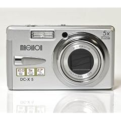 Digitalkamera Maginon DC-X5, silber, 10 Megapixel, 10fach Zoom, Videofunktion, Bildstabilisator, gro�er LCD Monitor