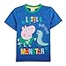 Peppa Pig T-shirt Little Monster with Embroidery Boy Short Sleeve