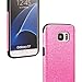 MEKO Galaxy S7 Case, Shiny Sparkle Glitter Bling Case - Built-in Glitter Soft Gel Flexible Firm Rubber Case [Scratch Resistant] for Samsung Galaxy S7- (Pink)