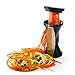 KitchenKool Vegetable Spiral Slicer Includes Free Flexible Cleaning Brush and Storage Protective Bag, Black