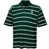 Ashworth Michigan State Spartans Green 3-Color Team Stripe Micro Pique Polo
