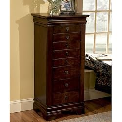 Powell 508-315 Louis Philippe Jewelry Armoire