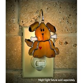SWITCHABLES Stained Glass Night Light COVER - DOG SW005 - LIGHT FIXTURE SOLD SEPARATELY by Switchables