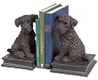 Set of 2 Spring Serenity Decorative Dark Brown Terrier Puppy Dog Bookends 11"