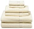 Pike Street 725-Gram 100-Percent Egyptian Cotton 6-Piece Towel Set, Cream