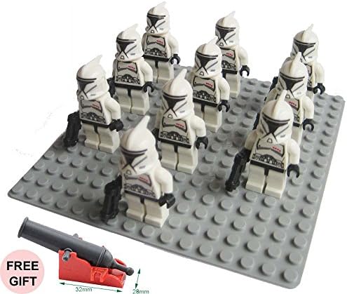 10pcs Minifigure Star Wars Clone Trooper Stormtrooper with Weapon Building Block Brick Accessory Minifigs No Original Box