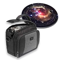 Pro Series Photo/ Video Gadget Carrying Bag for NIKON Coolpix P90 Digital SLR Cameras: D300S D3000 D90 D80 D5000 and other D-Series Models - Includes Bonus Mousepad