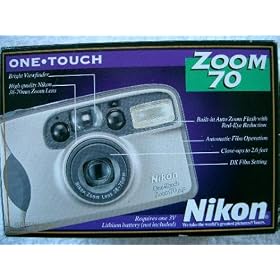 Nikon Zoom 70 One Touch 35mm Film P&S Camera 38-70 mm Zoom by 