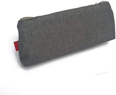 APITA 1 Pcs Novelty Kawaii Stationary Office Material Double Deck Large Pencil Bag ï¼ˆGrey)