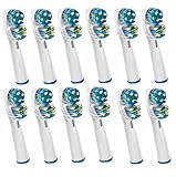 12 DUAL CLEAN TOOTHBRUSH REPLACEMENT REFILL HEADS - GENERIC COMPATIBLE WITH ORAL B (3 x Value Packs of 4)