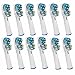 TECHEALTH 12 DUAL CLEAN TOOTHBRUSH REPLACEMENT REFILL HEADS - GENERIC COMPATIBLE WITH ORAL B (VALUE PACK OF 12) COMPATIBLES