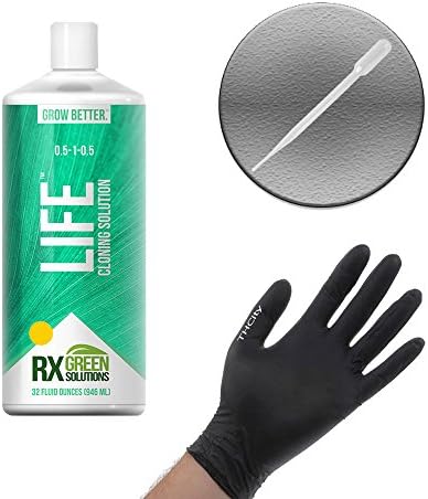 RX GREEN SOLUTIONS LIFE CLONING SOLUTION + THCiTY GLOVES &amp; PIPETTE - 1 QUART