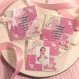 Baby Girl Glass Photo Coasters (Set of 72)