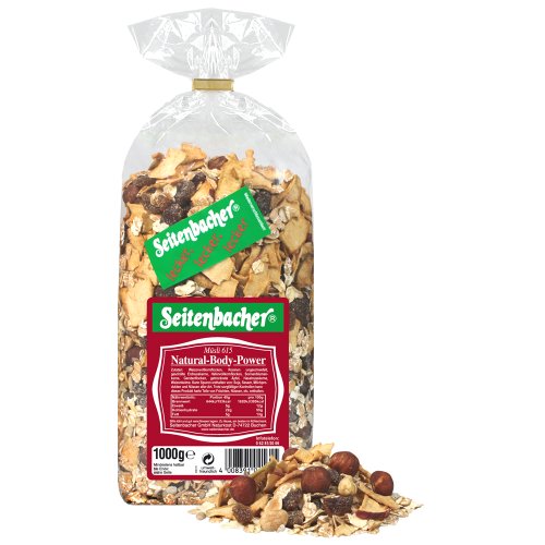 Seitenbacher Müsli Natural-Body-Power, 3er Pack (3 x 1000 g Packung)