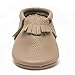 SAYOYO Baby Tassels Soft Sole Leather Infant Toddler Prewalker Shoes (0-6 Months, Tan)