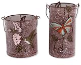Outdoor Living : Hummingbird and Butterfly Lanterns (Set of 2)