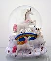 Unicorn Musical Glass Snow Globe Water Ball Decoration