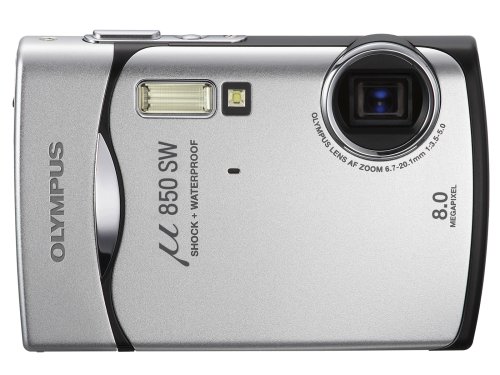 Childrens Toyshop  Electronics : Olympus Mju 850SW Digital Camera - Starry Silver (8.0MP, 3x Digital Zoom) 2.5" LCD