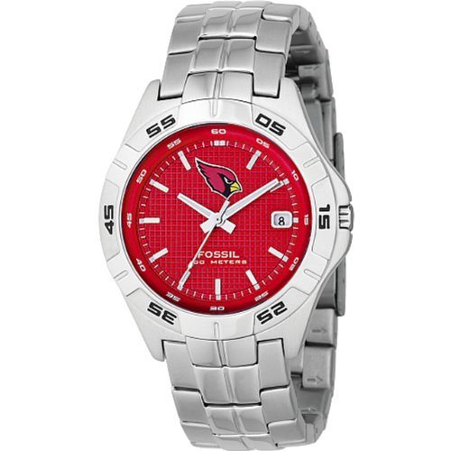 Fossil Men's NFL1117 NFL Arizona Cardinals Round Dial Watch