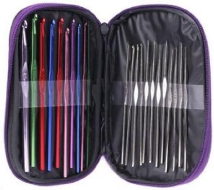 WM KING 22 Aluminium & Steel Curtzy Crochet hooks in case