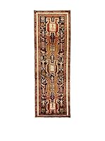 Eden Alfombra Sirjand Azul/Marrón/Multicolor 115 x 334 cm