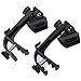 MUSE Adjustable Drum Microphone Clip for MIC Clamps Holder with Groove Gear ( Black , Plastic , Pack of 2 )