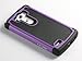 LG G3 Case, ULAK Dual Layer Rugged Impact Hard Hybrid Protective Case for LG G3 (Purple)