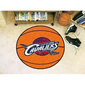 Cleveland Cavaliers Basketball Shaped Rug