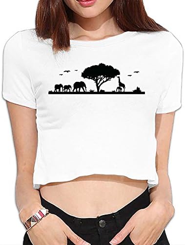 Africa Female Comfy Navel Funny Shirts Tshirt T Shirts With Funny Sayings