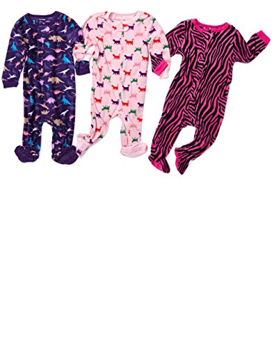 Leveret Girls Footed Fleece Sleeper Pajama (Size 6M-5 Years)