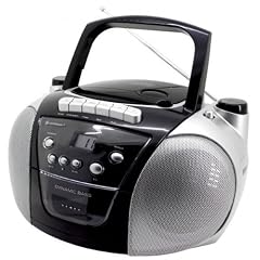 Soundmaster SCD 5400 Tragbarer Radio-Rekorder (CD-Player, Kassetten-Rekorder) schwarz/silber