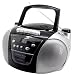 Soundmaster SCD 5400 Tragbarer Radio-Rekorder (CD-Player, Kassetten-Rekorder) schwarz/silber