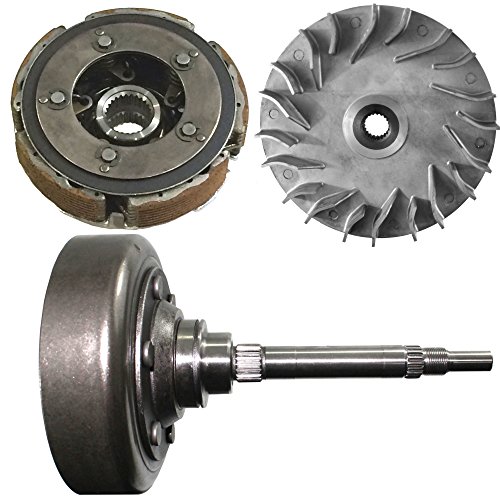 WET CLUTCH HOUSING DRUM & PRIMARY SHEAVE WET CLUTCH PAD SHOE FITS YAMAHA RHINO 660 YXR 660 2004 2005 2006 2007