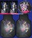 5pc Combo Jasmine Becket Fairy Pixie Front Car Floor Mats Seat Covers Steering Wheel Cover