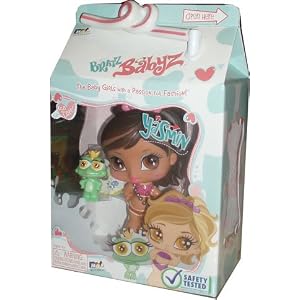 Bratz Babyz and Bratz Petz - 5 inch Yasmin with Green Frog in Milk Carton