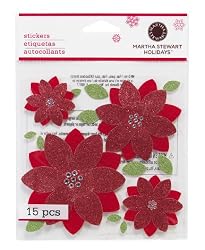 Martha Stewart Crafts Large Poinsettia Stickers