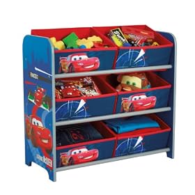 Worlds Apart - 471CAS01E - Cars 2 - Meuble de rangement 6 paniers (Import Grande Bretagne)