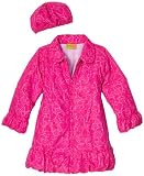 Penelope Mack Girls 4-6x Embroidered Puffer Coat With Hat
