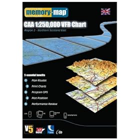 Memory Map Civil Aviation Authority 1:250,000 Region 2 - Northern Scotland East
