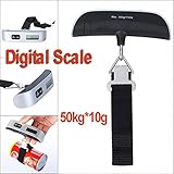 ポータブル lcd ディスプレイ電子デジタル荷物重み付け スケール 50 キログラム * 10 グラム 50 キログラム/ポンド体重計