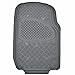 HEAVY DUTY RUBBER VAN SUV FLOOR MATS 4-PCS IN 3-ROWS GRAY