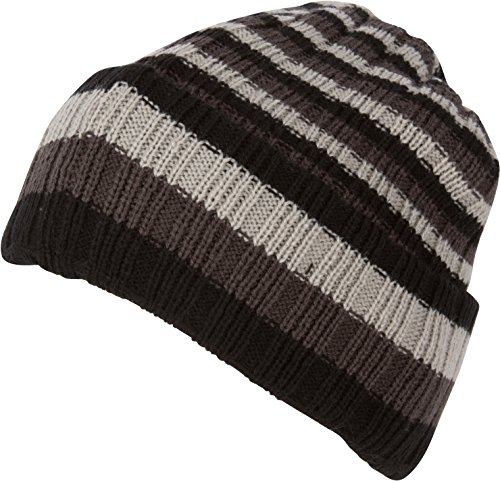 Sakkas Nixon Unisex Ribbed Stripe Beanie Cap