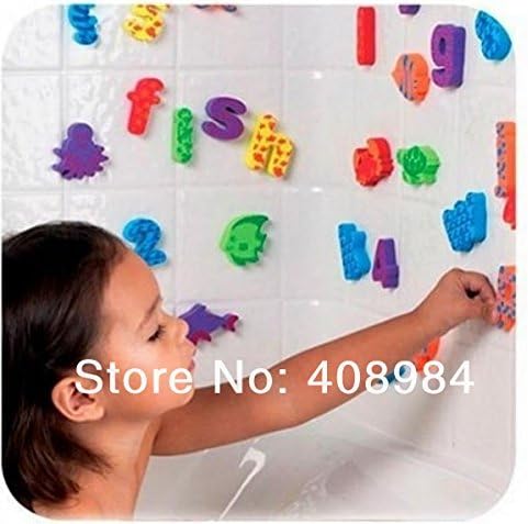 NEW!!!42pcs/set (26 Letters + 10 Numbers+6 animal ) water stickers foam letters bath animals toy children Bath toys