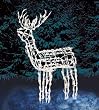 BRITE STAR  3D Pre-Lit Brand Standing Buck