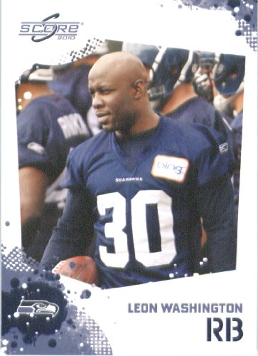 Leon Washington - Seattle Seahawks - 2010 Score Football Card - NFL Trading Card in Screwdown Case