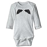 NINKI ベビー服 コウモリ　ディザイン 長袖 ロンパース 6ヶ月~24ヶ月 100%コットン 出産祝い Size 24 Months グレー