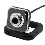 Black 5.0 MegaPixel USB 2.0 Digital Webcam with Mic