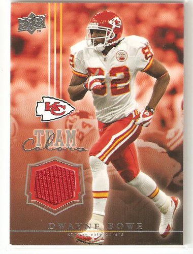 2008 Upper Deck Team Colors Jerseys #TCDB Dwayne Bowe - Kansas City Chiefs (Piece of Authentic Game-Used Memorabilia) (Football Cards)