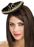Black & Silver Mini Sombrero Adult