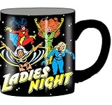Silver Buffalo Marvel Comics Ladies Night Ceramic Mug, 14 Ounces, Multicolored (MC4532)